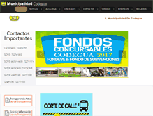 Tablet Screenshot of municipalidaddecodegua.cl